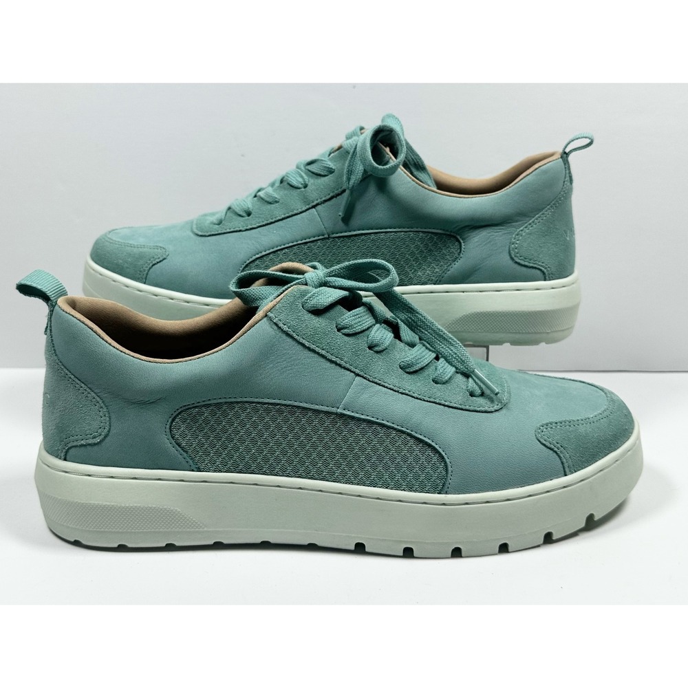 Vionic Wiley Womens Light Teal Nubuck Mesh Lace-Up Sneakers Size 11 Comfort